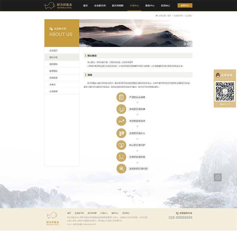 基金企業(yè)網(wǎng)站建設(shè)